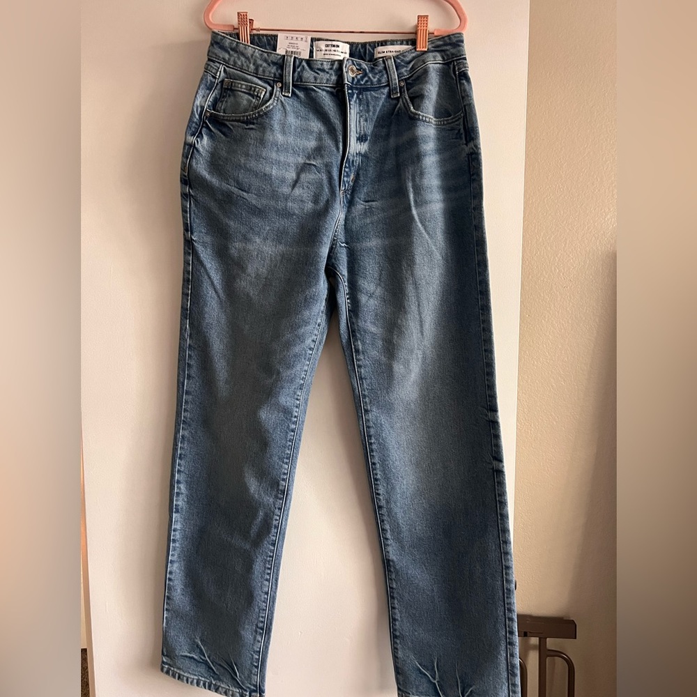 Slim straight Jean cotton on